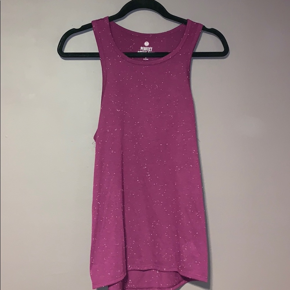 SO M Active Racerback Purple Tank